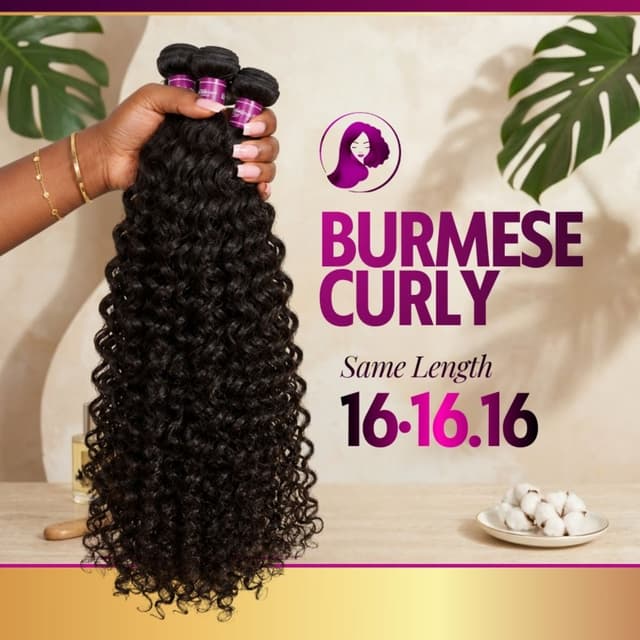 Burmese Curly 16" Bundle Set at Her Mane Therapy in Lewisville, TX