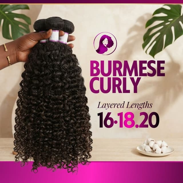 Burmese Curly Bundles 16 18 20 at Her Mane Therapy in Lewisville, TX